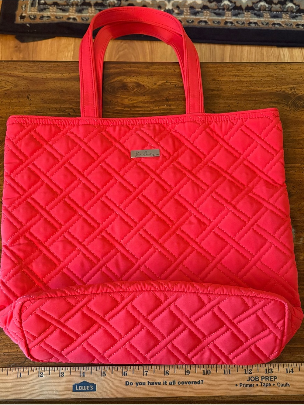 Vera Bradley Quilted Coral-Red Tote